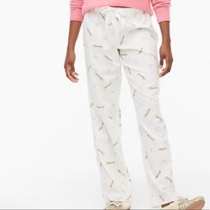 J.Crew Cheers / Champagne Pajama Pants